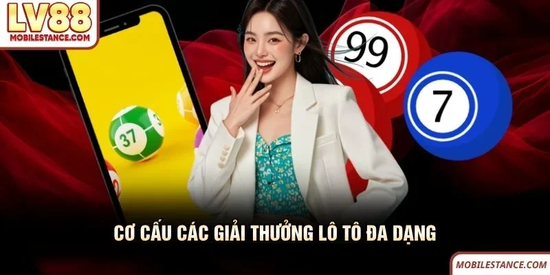 Cơ cấu các giải thưởng lô tô LV88 đa dạng